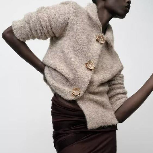 Amahle Floral Knit Cardigan