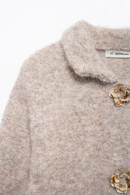 Amahle Floral Knit Cardigan