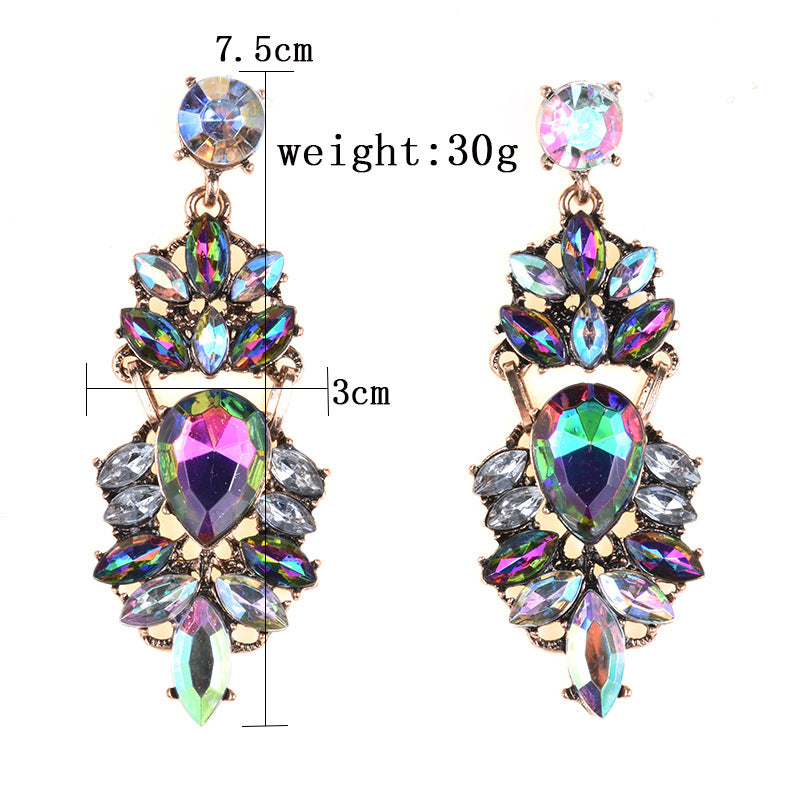 Boucles d'oreilles longues géométriques Zinika
