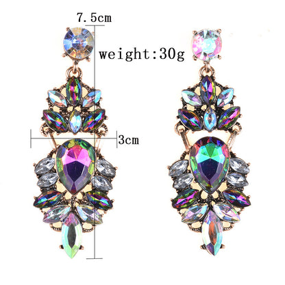 Boucles d'oreilles longues géométriques Zinika