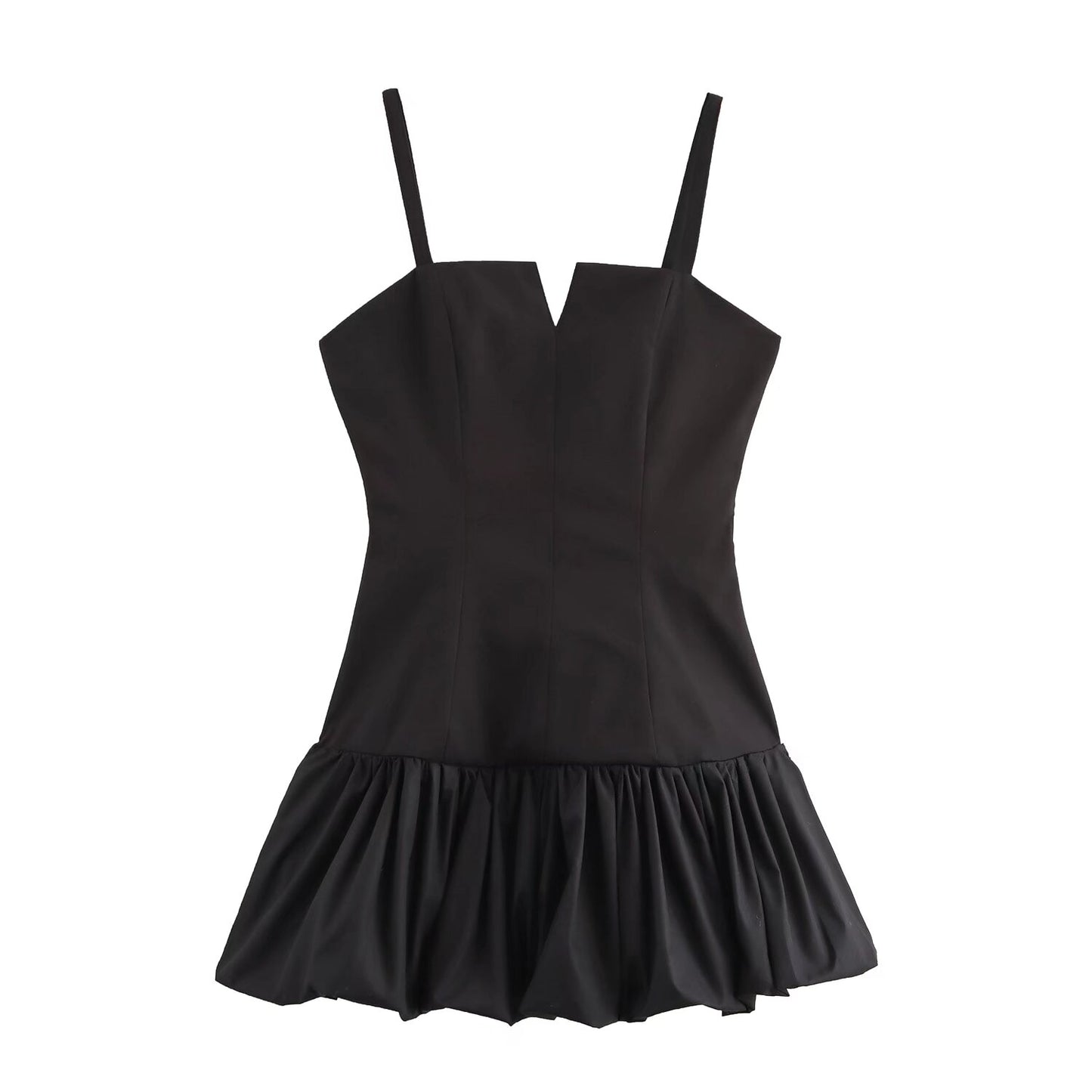 Robe d'hiver à bretelles pour femme