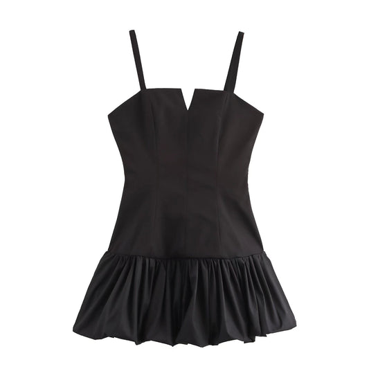 Winter Women Sling Stitching Dress