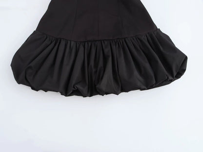 Robe d'hiver à bretelles pour femme
