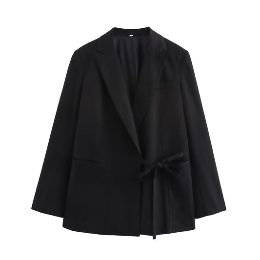 Taye Lace-Up Street Blazer