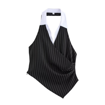 Amani Striped Slim Vest Top