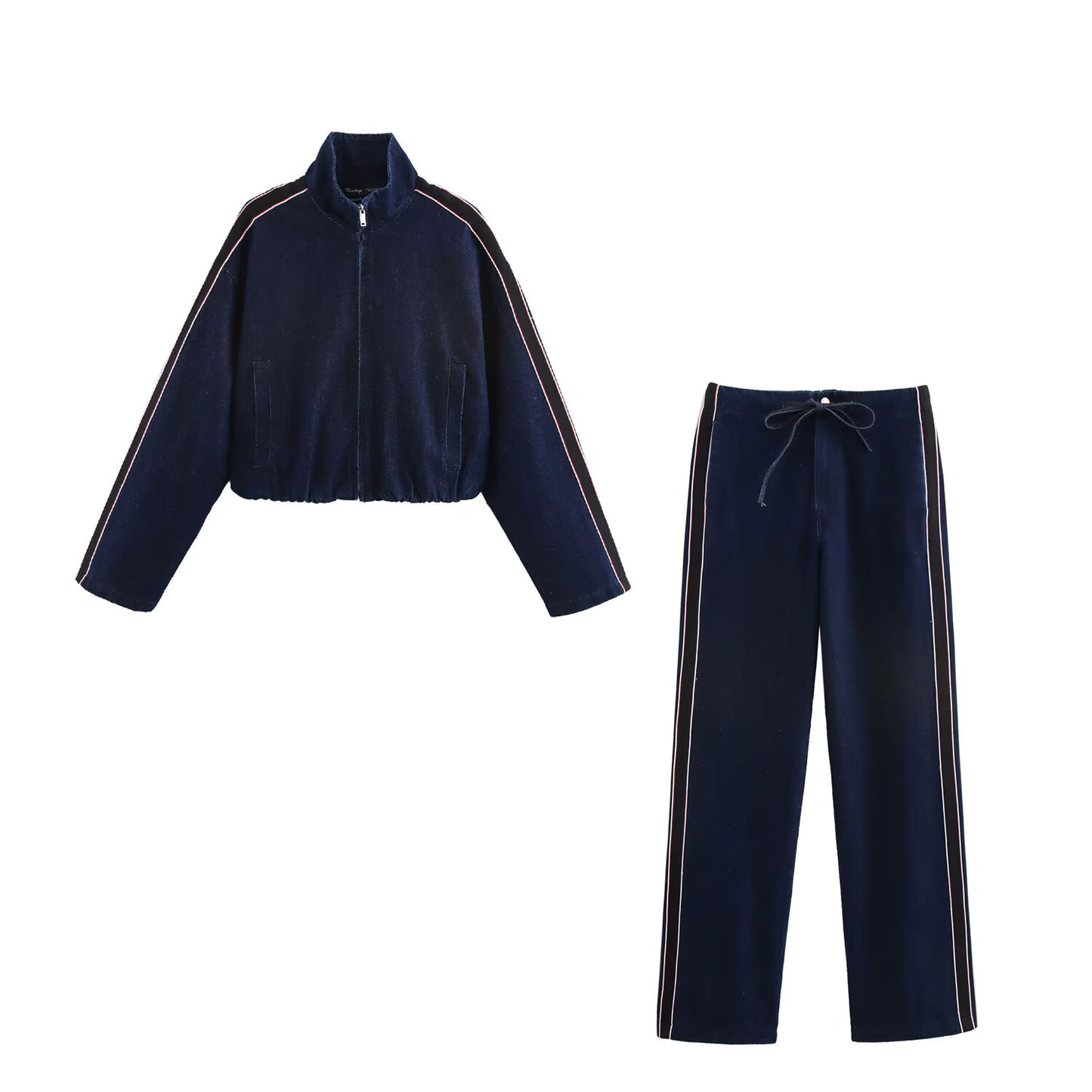 Nahla Decorated Denim Set