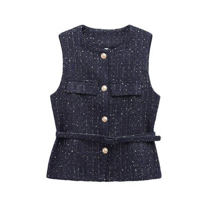 Tendai Draped Vest