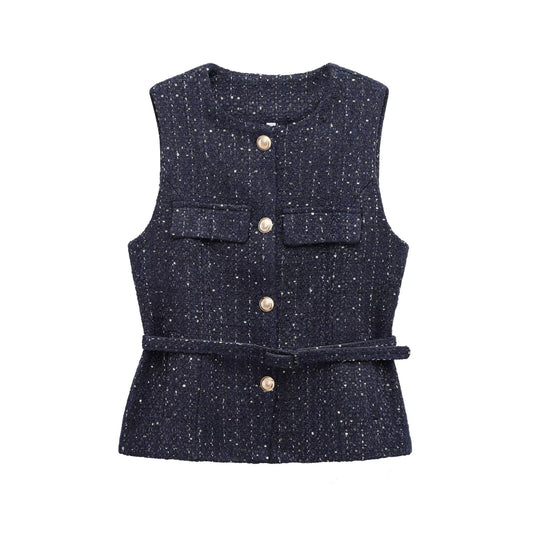 Tendai Draped Vest