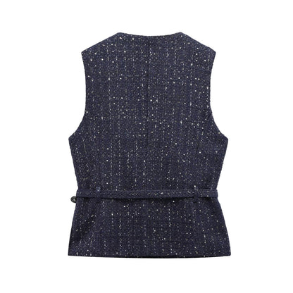 Tendai Draped Vest