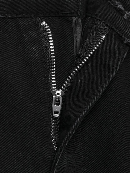 Jean taille basse à perles argentées Abeni