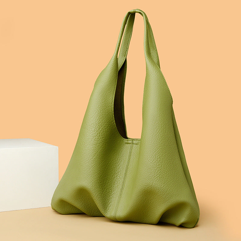 Asha Soft Leather Shoulder Tote
