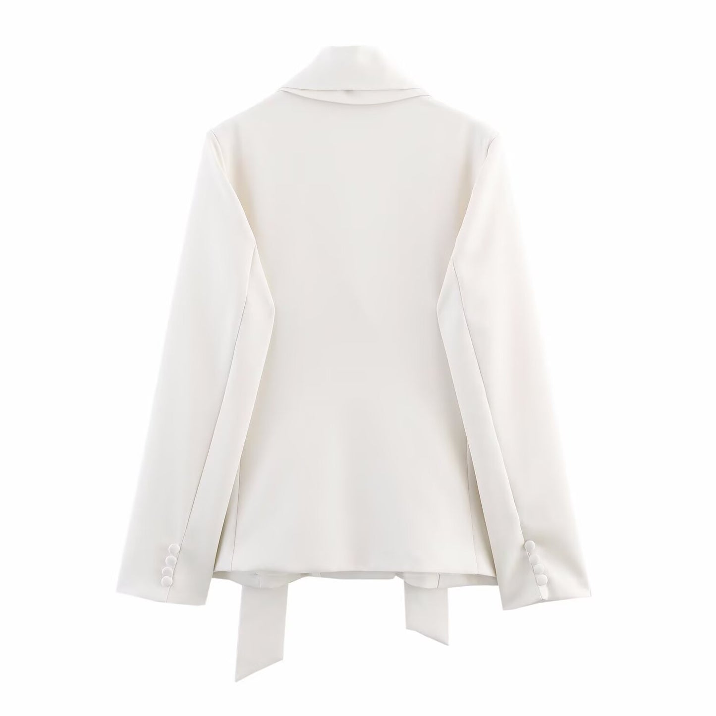 Azuri Collared Blazer with Thin Scarf