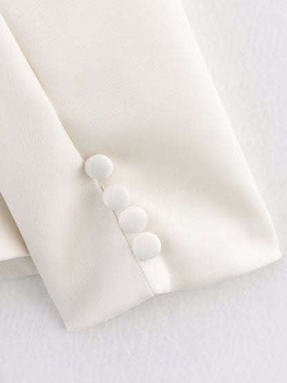 Azuri Collared Blazer with Thin Scarf