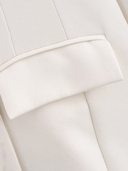 Azuri Collared Blazer with Thin Scarf