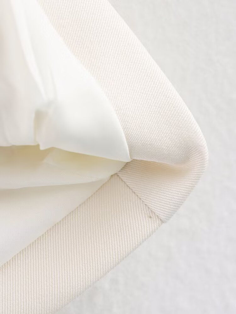 Azuri Collared Blazer with Thin Scarf