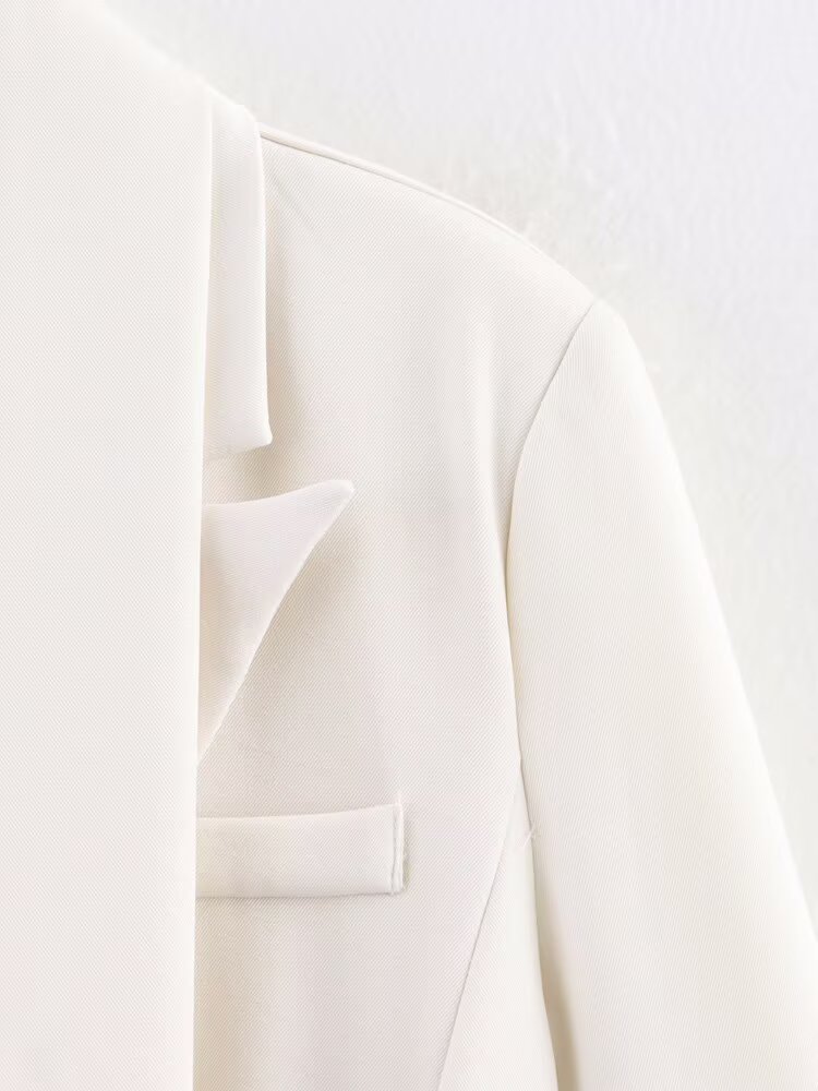 Azuri Collared Blazer with Thin Scarf