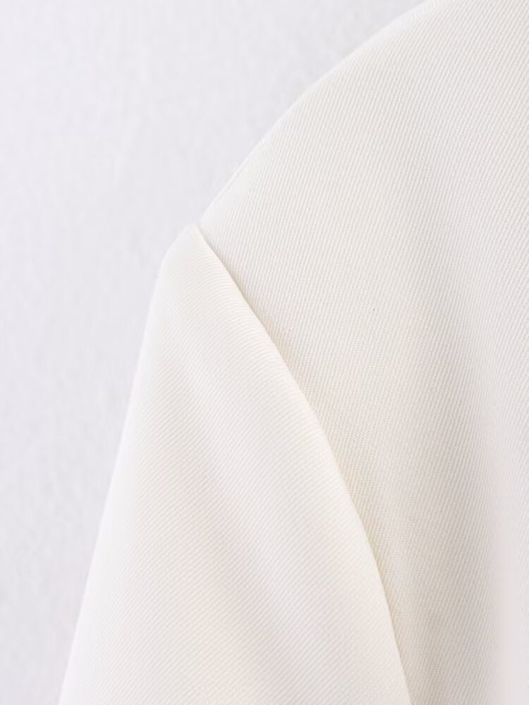 Azuri Collared Blazer with Thin Scarf