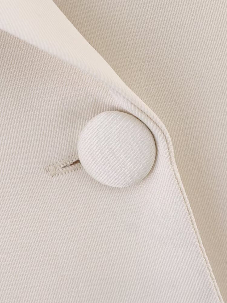Azuri Collared Blazer with Thin Scarf