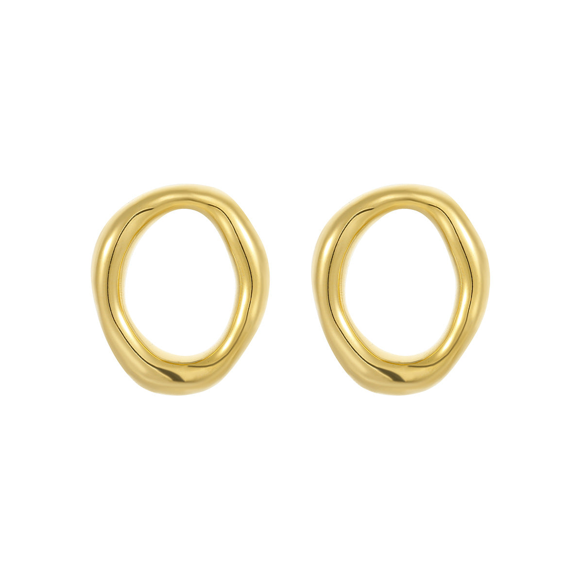 Zinaya Irregular Circle Earrings
