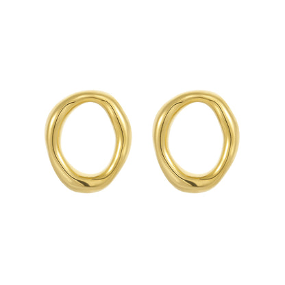 Zinaya Irregular Circle Earrings