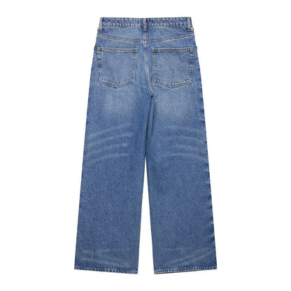 Pantalon en denim à jambes droites Taye Rivet