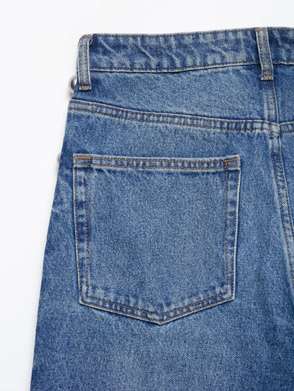 Pantalon en denim à jambes droites Taye Rivet
