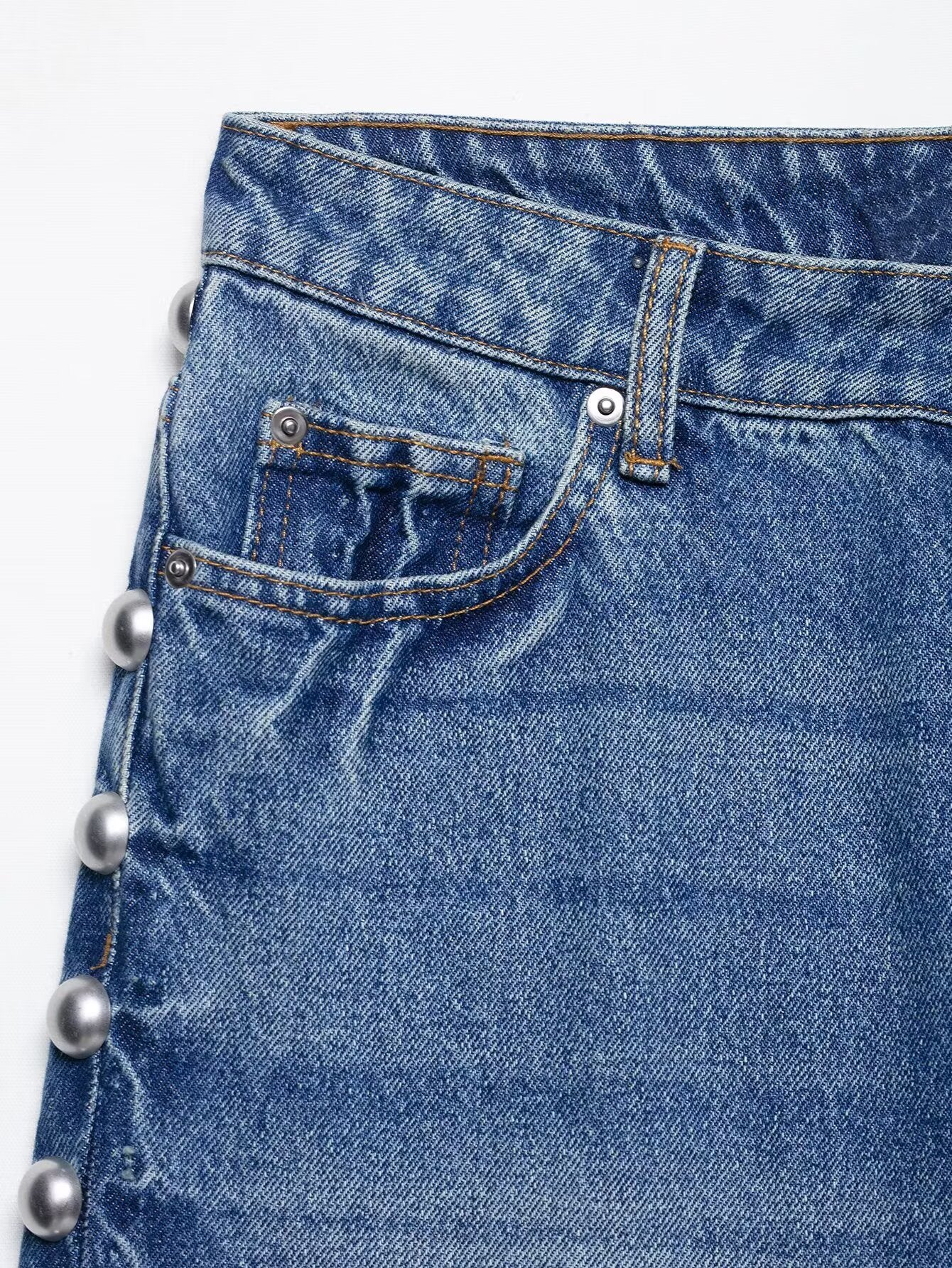 Pantalon en denim à jambes droites Taye Rivet