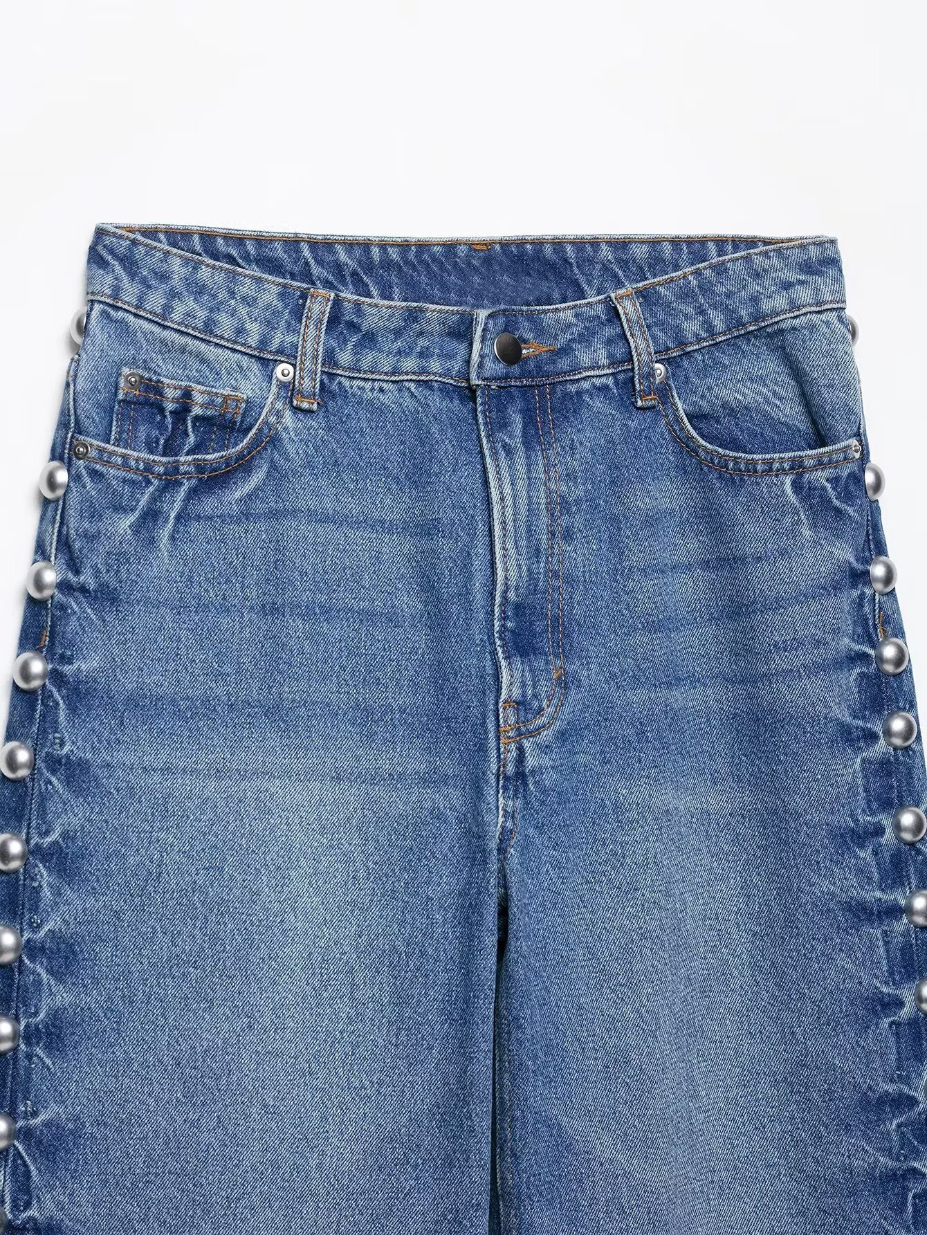 Pantalon en denim à jambes droites Taye Rivet