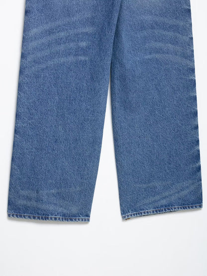 Pantalon en denim à jambes droites Taye Rivet