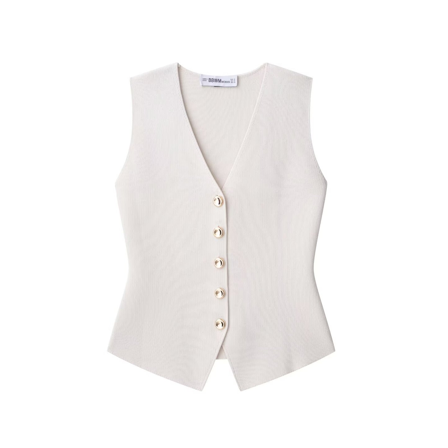 Gilet sans manches à col en V Amira