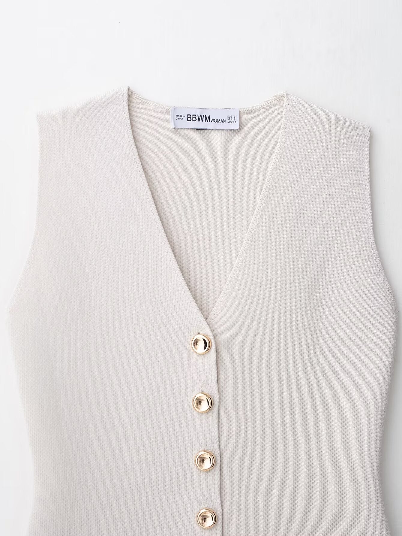 Gilet sans manches à col en V Amira