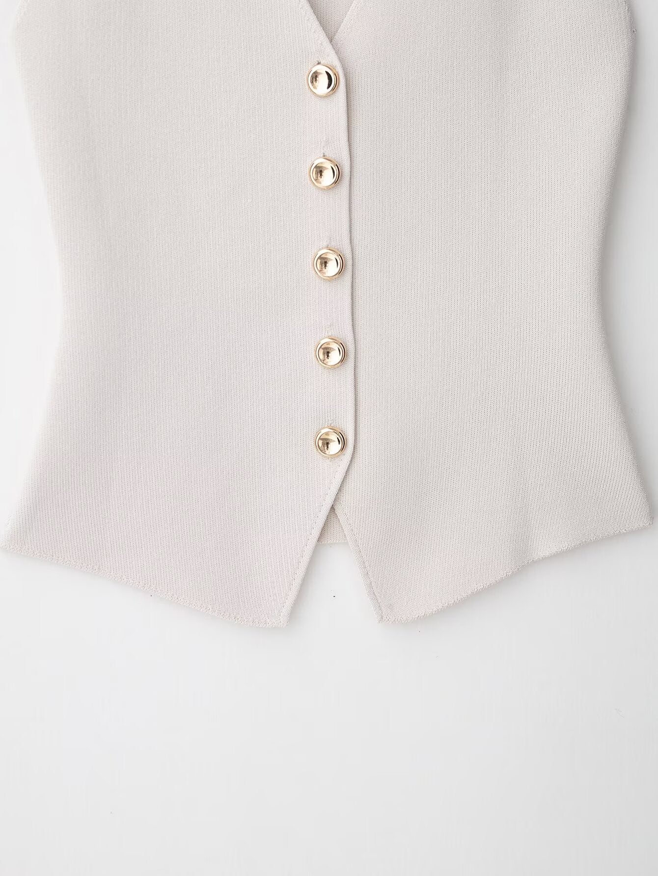 Gilet sans manches à col en V Amira