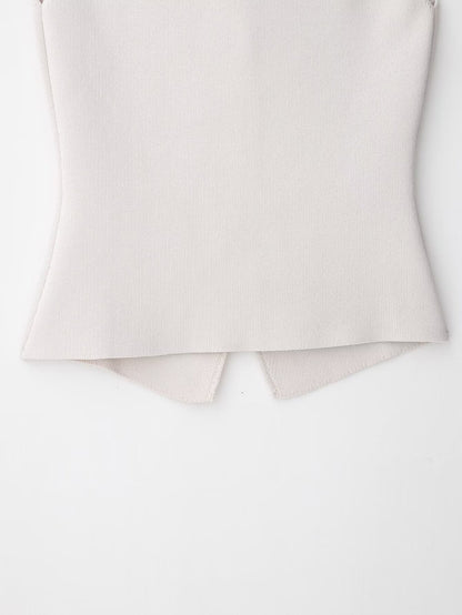 Gilet sans manches à col en V Amira