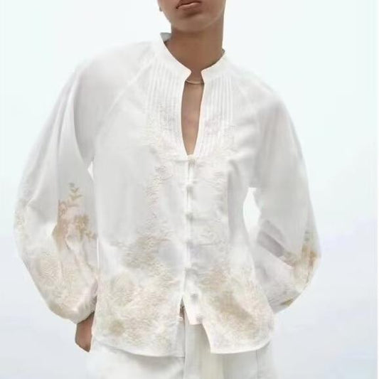 Thandi Embroidered Floral Shirt