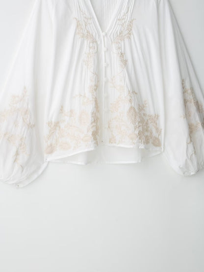 Thandi Embroidered Floral Shirt