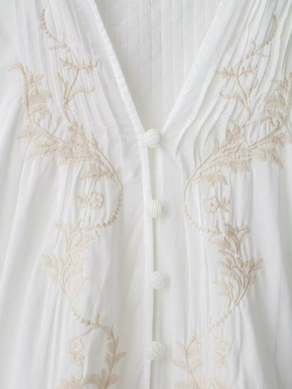 Thandi Embroidered Floral Shirt