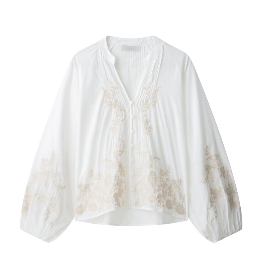 Thandi Embroidered Floral Shirt