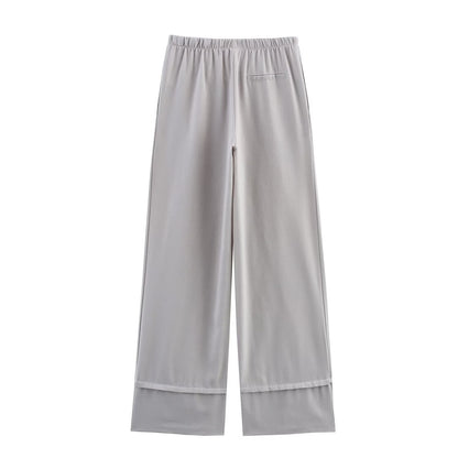 Gray Casual Pants