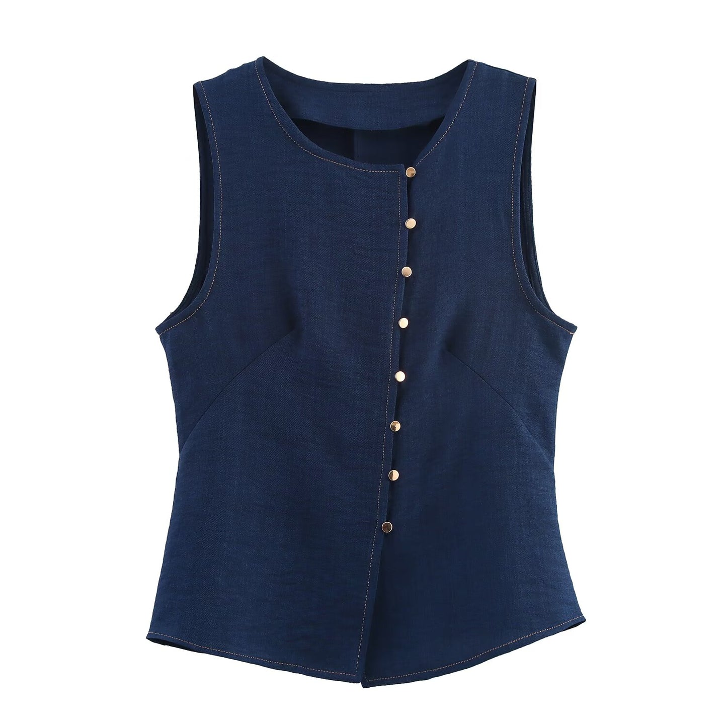 Gilet en lin Thabisa