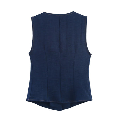 Gilet en lin Thabisa