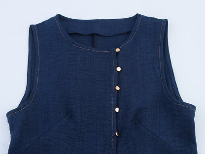 Gilet en lin Thabisa