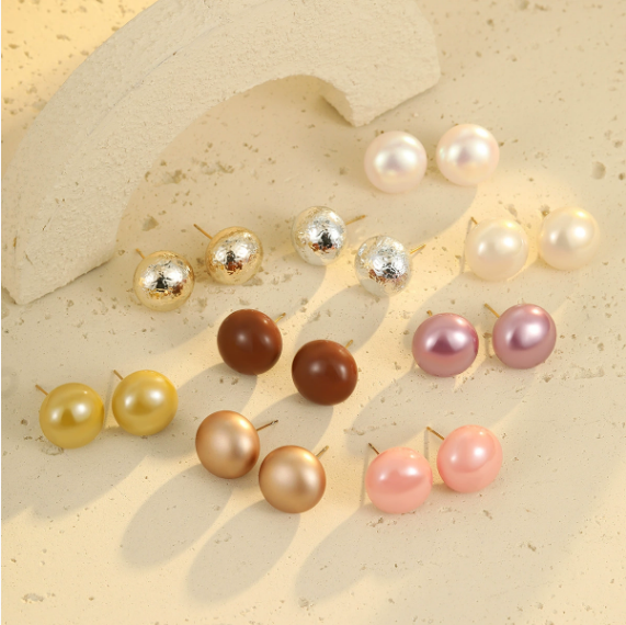 Boucles d'oreilles Amira Glossy Pearl