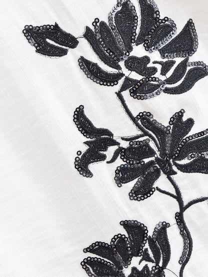 Njeri Embroidered Shirt & High-Waist Trouser Set