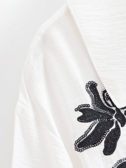 Njeri Embroidered Shirt & High-Waist Trouser Set