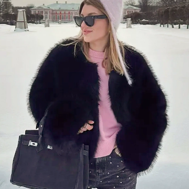 Manteau en fausse fourrure confortable Makena