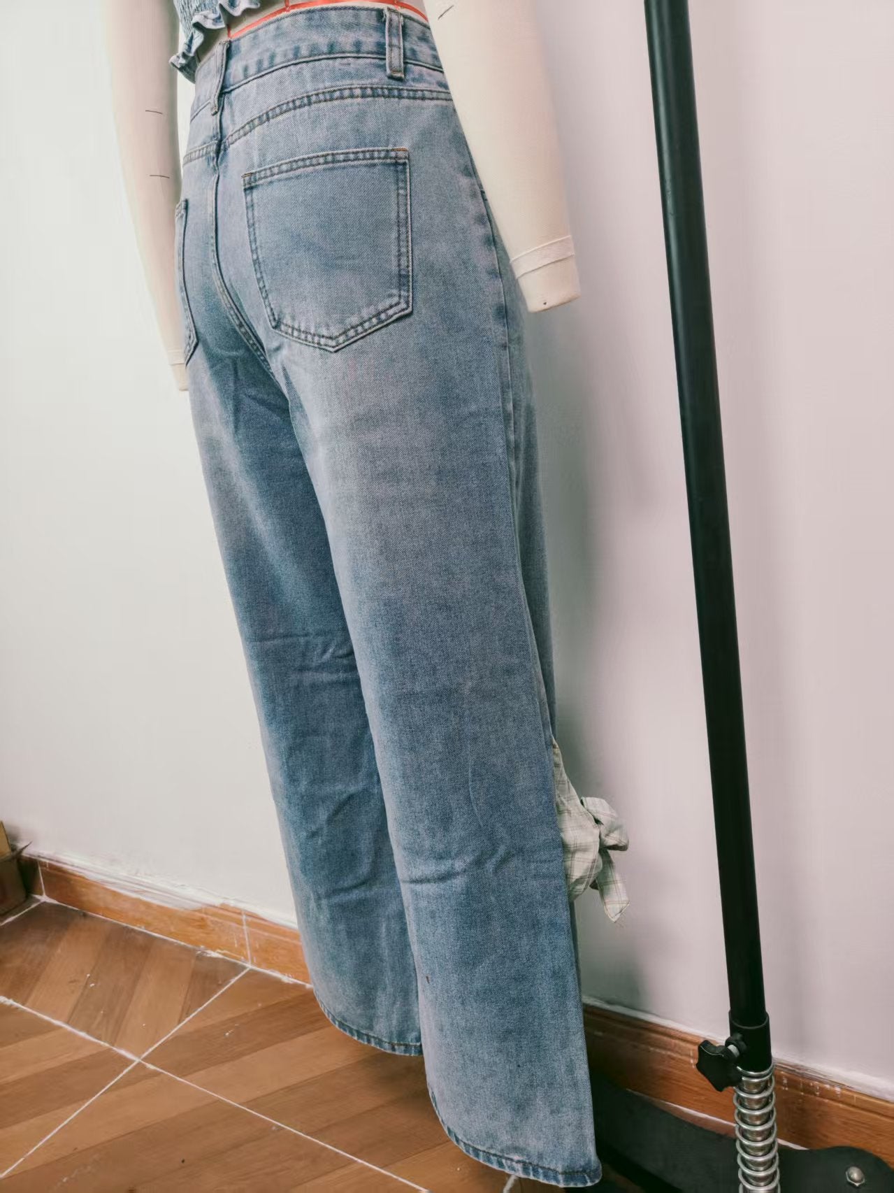Jean à jambes larges taille haute Zamira Bow