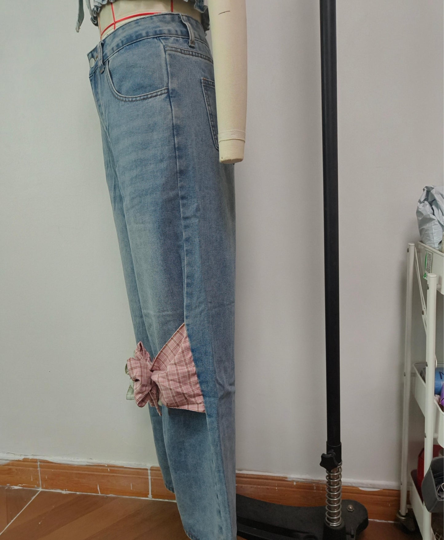 Jean à jambes larges taille haute Zamira Bow