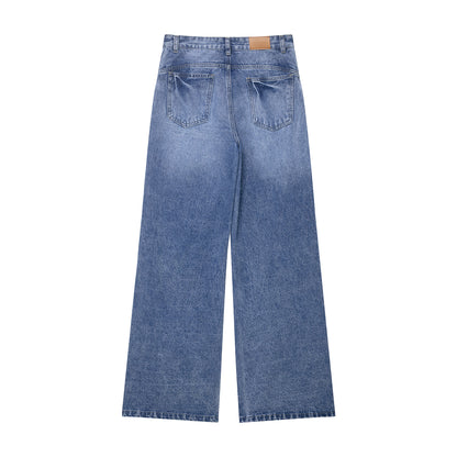Jean Ayode taille haute à jambes droites - Description complète :