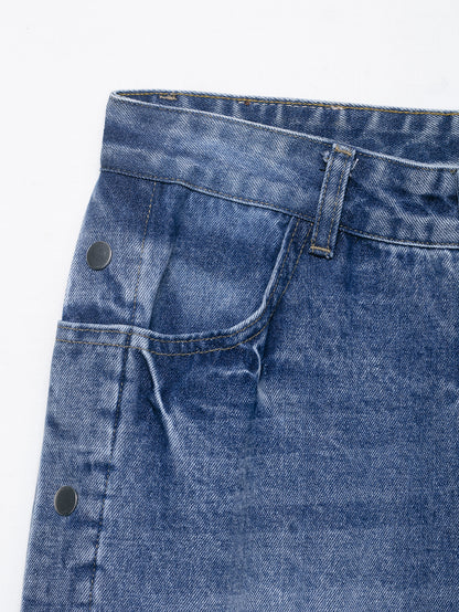 Jean Ayode taille haute à jambes droites - Description complète :