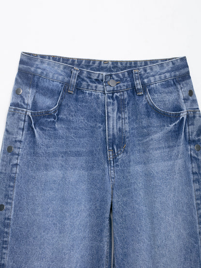 Jean Ayode taille haute à jambes droites - Description complète :